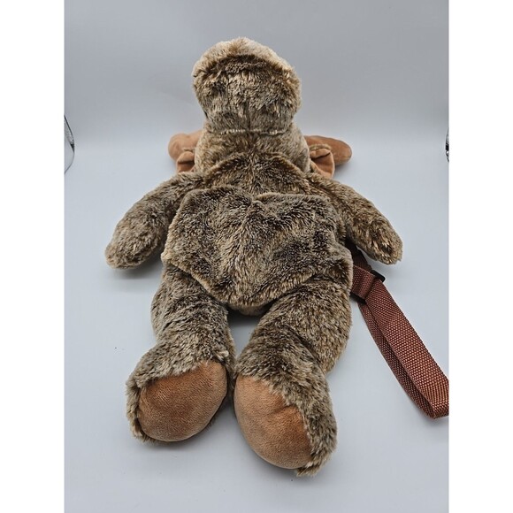 Plush Moose Backpack 23" with Zippered Opening & Adjustable Straps NEW - Picture 6 of 7